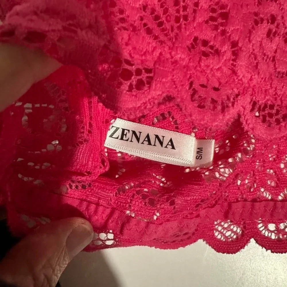 New Zenana‎ Bralette Size S/M Hot Pink